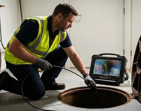 Sewer camera inspection